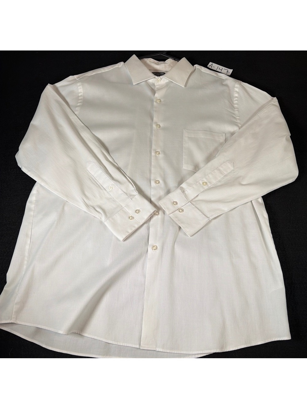 Van Heusen Flex Men’s XL 17 32/33 White Stretch Regular Fit Dress Shirt